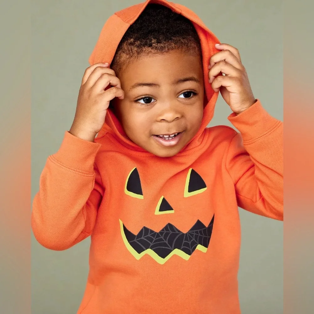 Carter's Toddler Boy Halloween Jack-o'-lantern & Spiderwebs Outfit Size 3T